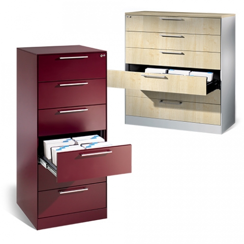 Mobilier de rangement, armoires pour fiches Meuble à tiroirs pour fiches