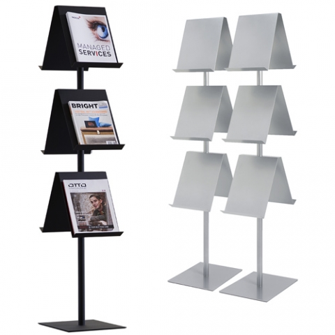 Elva, présentoir double face Mobilier d'accueil présentoir