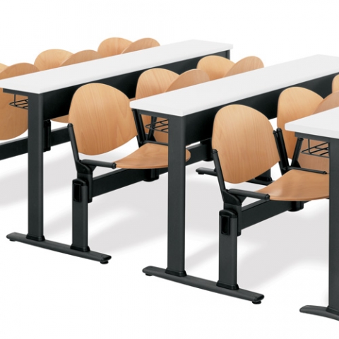 Mobilier d'enseignement sur poutre