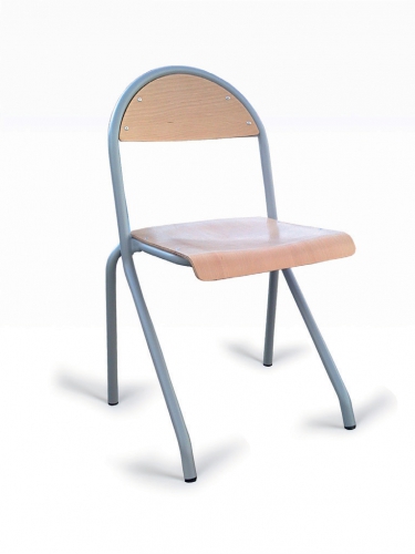 Chaise scolaire appui sur table, empilable