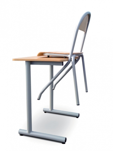 Chaise scolaire appui sur table, empilable